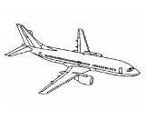 Boeing Aircraft Coloring Pages Airline Commercial Usa Company sketch template