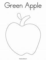 Coloring Apple Apples Green Print Noodle Colouring Pages Color Printable Sheet Sheets Kids Twisty Large Twistynoodle Fruit Food Fruits Printables sketch template
