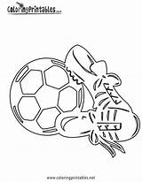 Soccer Coloring Cleats Pages Football Goal Sports Drawing Printable Color Colouring Cartoon Kids Shoes Clipart Messi Player Sheets Players Getdrawings sketch template