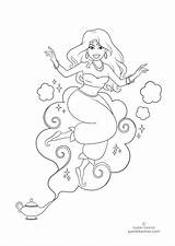 Coloring Pages Genie Tales Fairy Ayelet Keshet sketch template