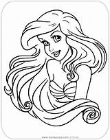 Ariel Coloring Pages Disney Mermaid Little Princess Disneyclips Printable Color Flounder Print Pretty Cartoon Cinderella Book Thelittlemermaid Disneyprincess Coloringpages Frozen sketch template