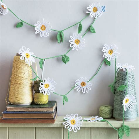 decorative daisies add crochet flowers to your home