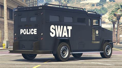 lspd swat truck livery brute police riot truck  gta  mods