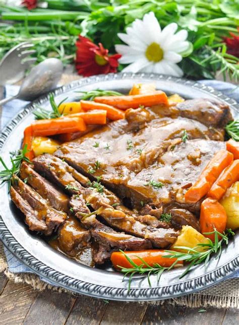 Classic Oven Or Slow Cooker Pot Roast The Seasoned Mom