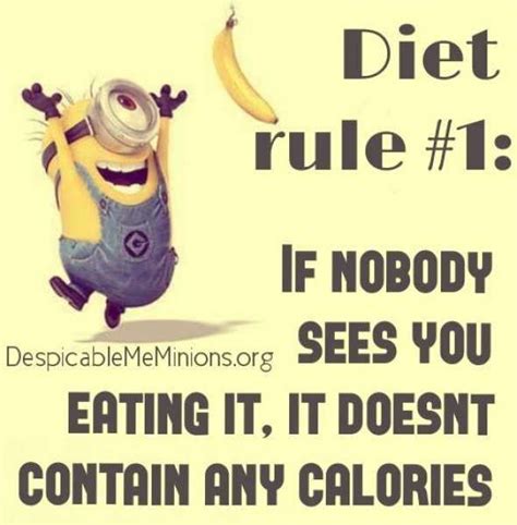 Pin By Ariel Jones On Minions Funny Diet Quotes Friday