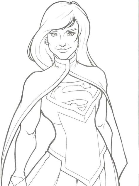 supergirl coloring pages  print  coloring pages