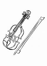 Coloring Violin Pages Printable Large Edupics sketch template