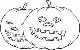 Coloring Pumpkin Pages sketch template