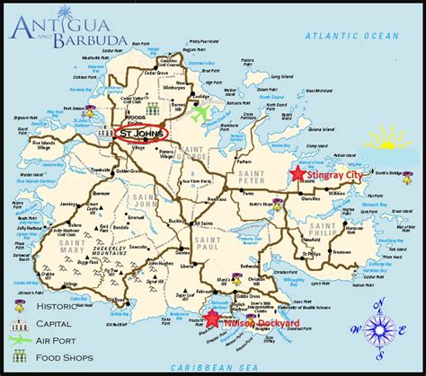 printable map  antigua