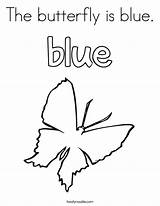 Coloring Blue Butterfly Twistynoodle Noodle Search Twisty Built California Usa Print Cursive sketch template
