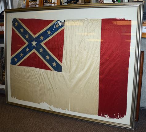 Confederate Veterans Fourth National Silk Confederate Flag