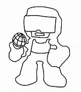 Funkin Friday Night Coloring Pages Pico Tankman Kids sketch template