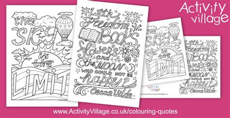 mindful colouring quotes  week