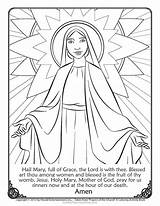 Blessed Hail Assumption sketch template