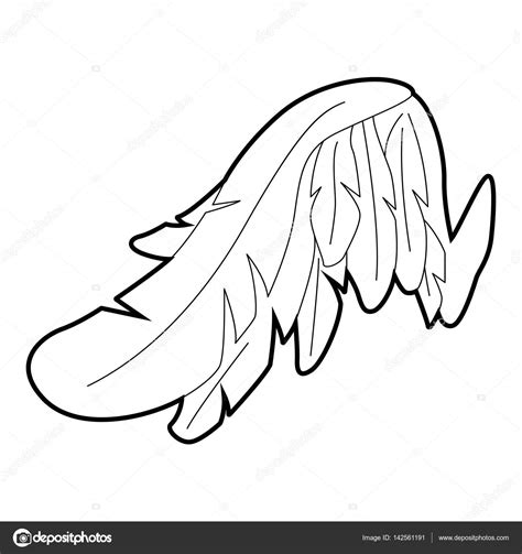 folded angel wings coloring pages
