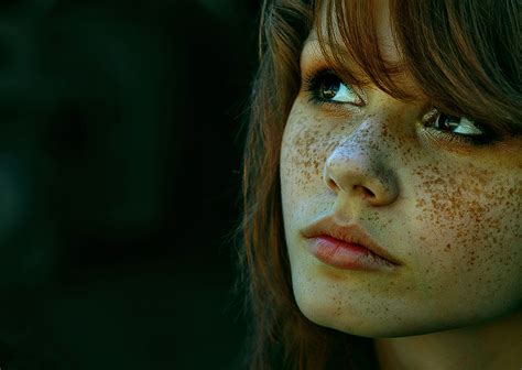 Freckled Beauty Portrait Photos