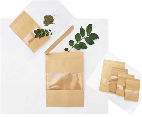 paper ziplock bags  transparent window paper crafts food label