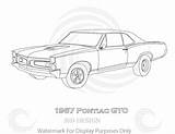 Gto Pontiac sketch template