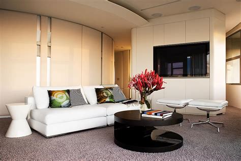 modern apartment interior design  warm  glamour style digsdigs