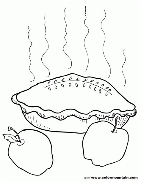apple pie coloring page coloring home