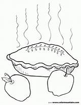 Coloring Pie Apple Popular Library Clipart sketch template