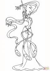 Winx Daphne Club Coloring Pages Drawing Lineart Categories sketch template
