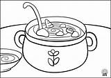 Coloring Pages Kids Food Navigation Soup2 sketch template