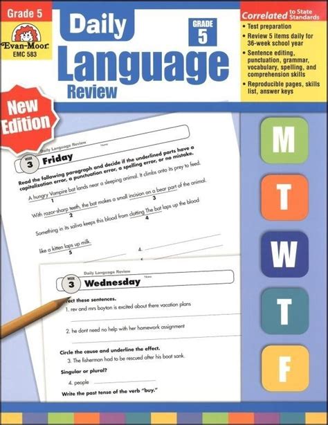 daily language review grade  worksheets worksheets master