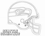 Seahawks Helmet Seattle Coloring Pages Choose Board sketch template