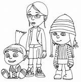 Coloring Pages Despicable Agnes Margo Edith Disney Mii Kids Do Drawing Colouring Color Print Minions Book Minion Choose Board Getcolorings sketch template