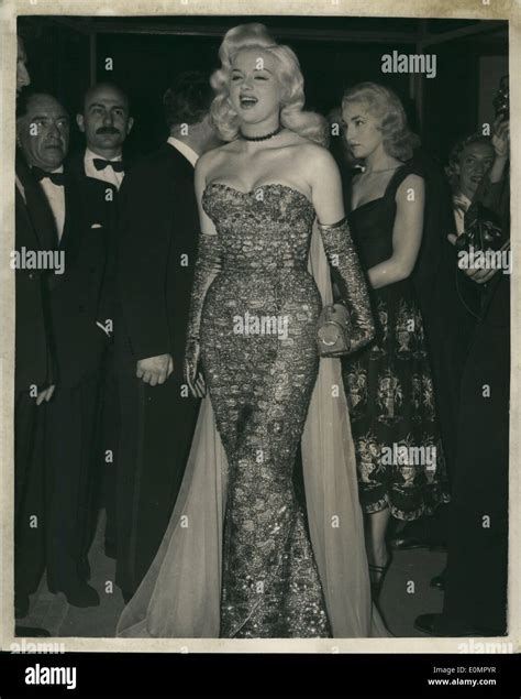 May 05 1956 Diana Dors Attends The Cannes International Film