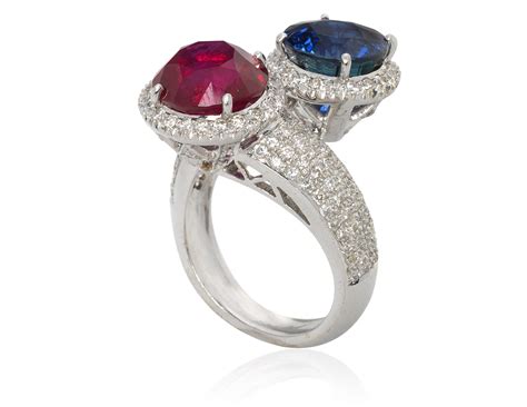 sapphire ruby  diamond ring christies
