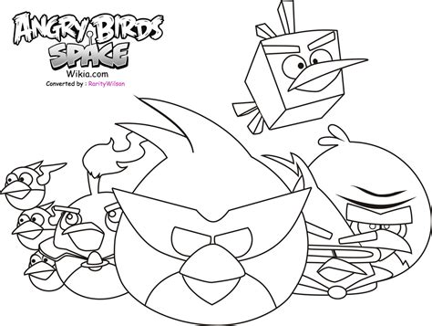 angry birds space coloring pages team colors