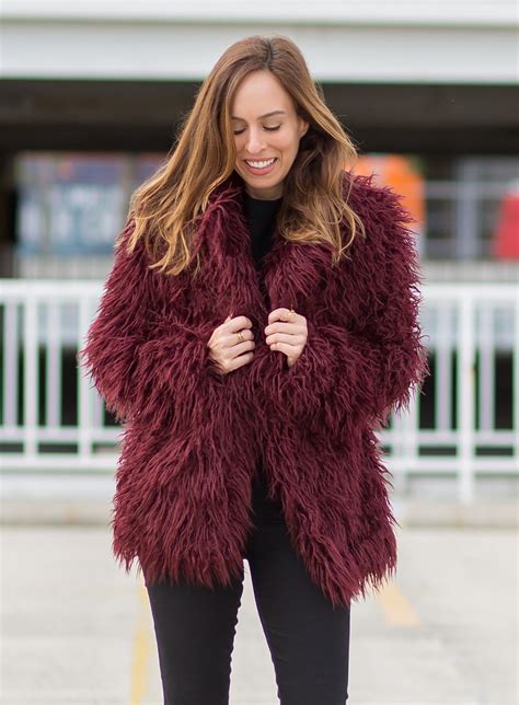 colorful faux fur coats   sydne style