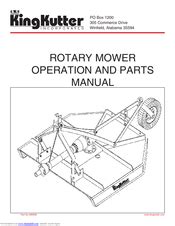king kutter rotary mower manuals