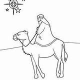 Myrrh Frankincense Gold Coloring Pages Hellokids King Magi Dromedary His sketch template