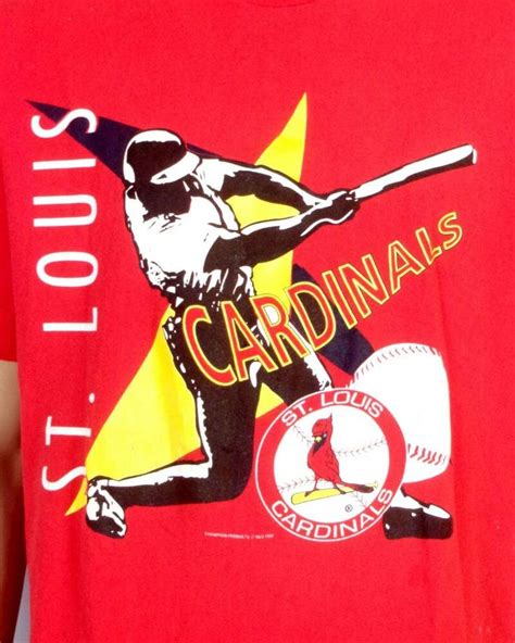 Vtg 90s Retro 1992 St Louis Cardinals T Shirt Mlb Ozzie Smith Ray