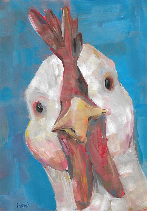 The Curious Cock Painting By Bethany Ward Fine Art America