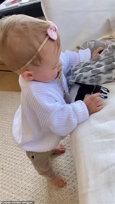 jennifer hawkins shares adorable video of daughter frankie