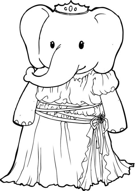 easy  print elephant coloring pages tulamama