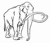 Mammoth Coloring Clipart Pages Wooly Woolly Sheet Drawings Printable Line Drawing Supercoloring Mammoths Animals Prehistoric Color Online sketch template