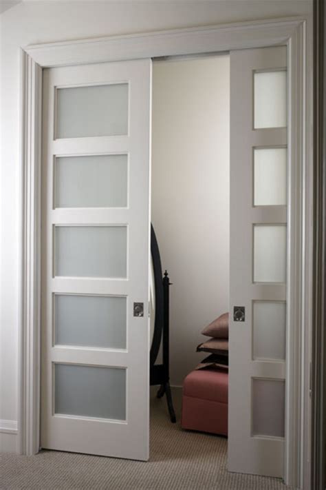 Example Of A Door With Frosted Glass Installed Into It Interior