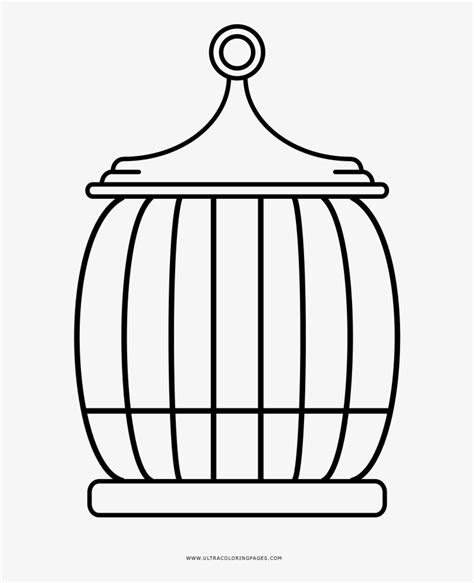 bird cage coloring page  transparent png  pngkey