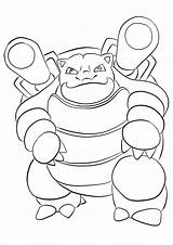 Pokemon Blastoise Coloring Pages Color Kids Printable Generation Type Water Bunch Whole Much Would Fun So sketch template