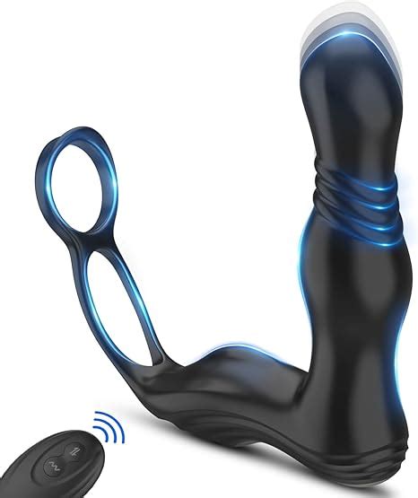 3 In 1 Anal Toy Prostate Massager Vibrator With Dual Penis Ring 3
