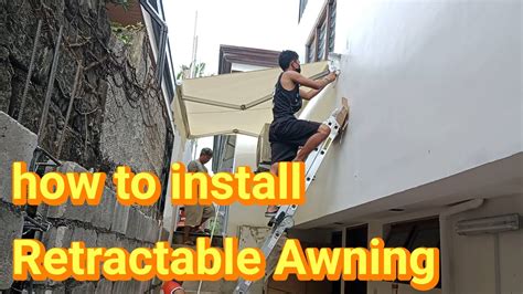 install retractable awning youtube