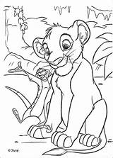 Simba Timon Coloring Lion Pages Singing King Color Disney Print Online Colouring Hellokids Para sketch template