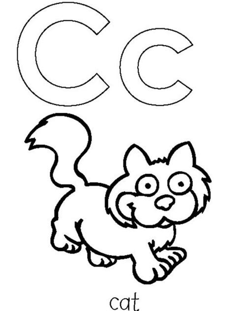 cat  learning abc coloring page coloring sky abc coloring