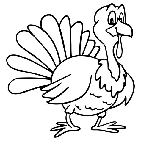 happy thanksgiving turkey coloring page printables
