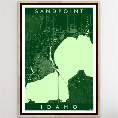 sandpoint idaho art map mitchell geography